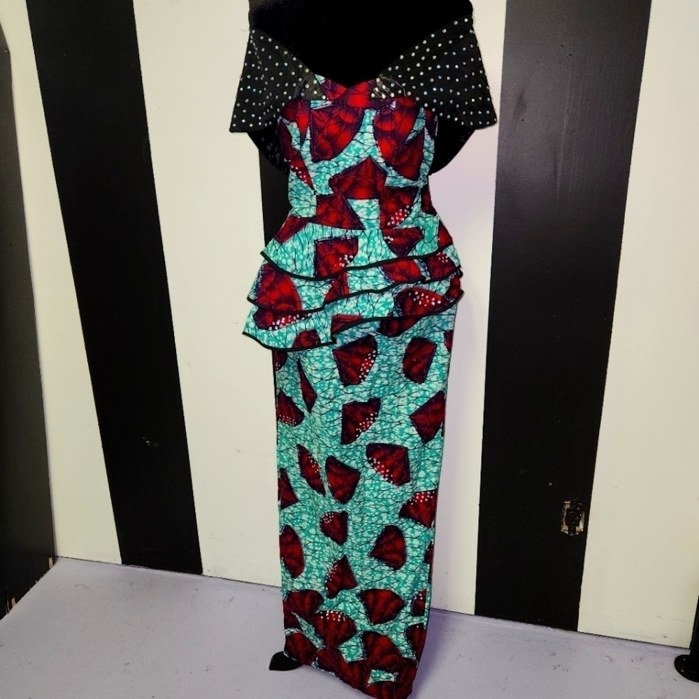 Funky abstract vintage dress